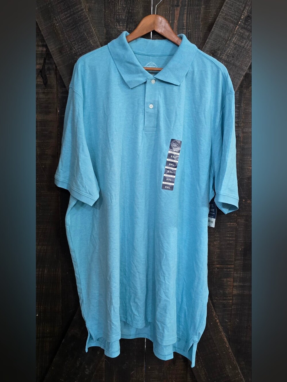 St. John's Bay Men's Light Blue Polo Shirt 3XL NWT
